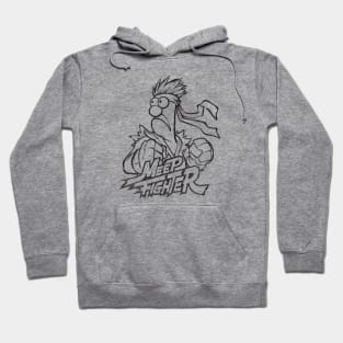 Beaker Meep muppets Retro Black Hoodie